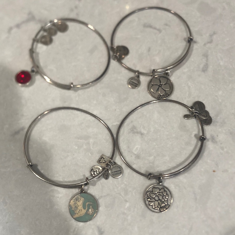 Alex and Ani bracelets: set of 4: